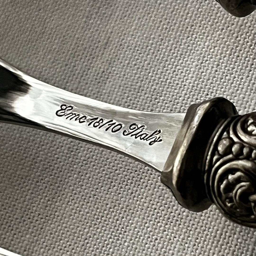 エメ ナポレオン 18-10 イタリア製 カトラリー クリア フォーク ケーキ