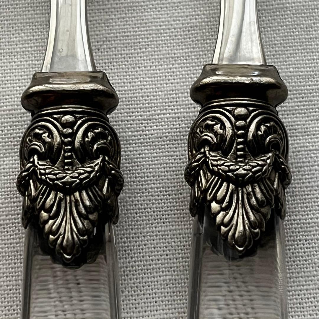 エメ ナポレオン 18-10 イタリア製 カトラリー クリア フォーク ケーキ