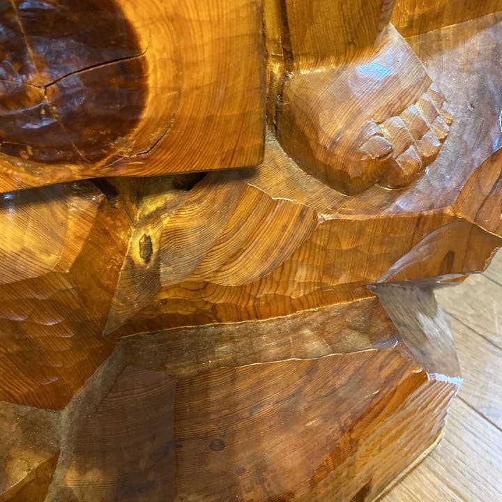 SALE！貴重❗️レア❗️屋久杉　恵比寿様　無垢材　置物