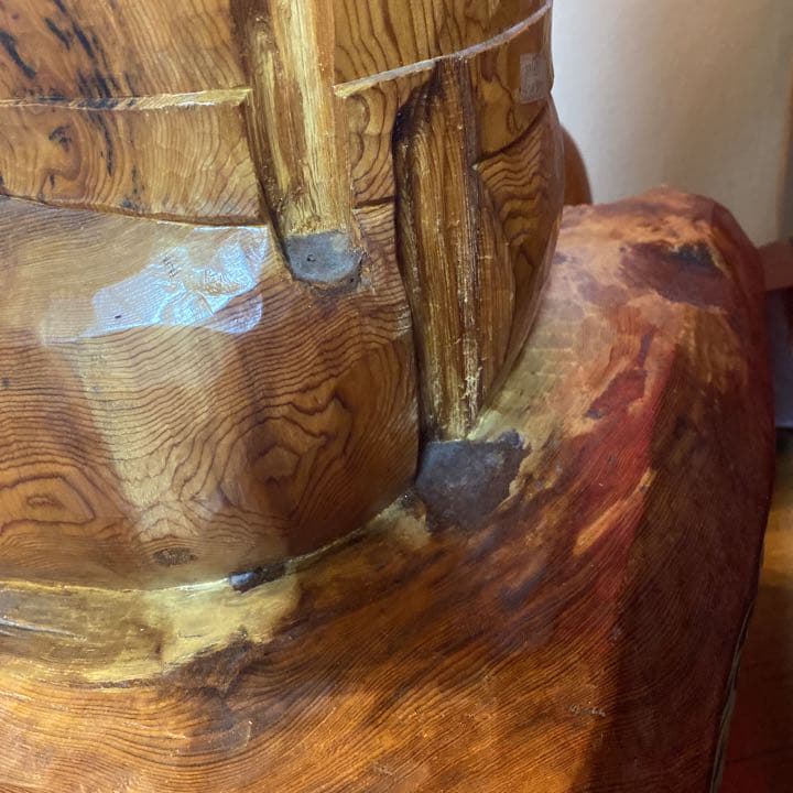 SALE！貴重❗️レア❗️屋久杉　恵比寿様　無垢材　置物