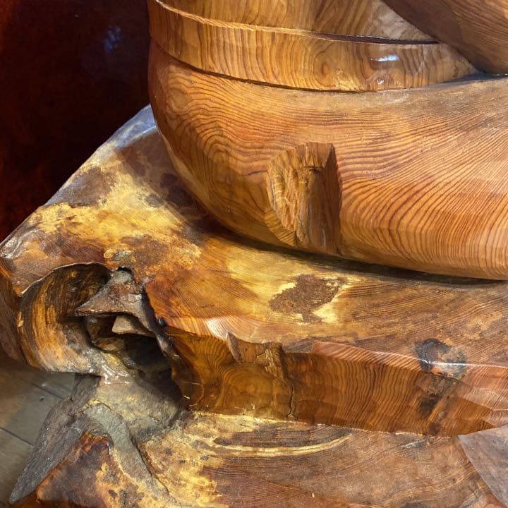 SALE！貴重❗️レア❗️屋久杉　恵比寿様　無垢材　置物