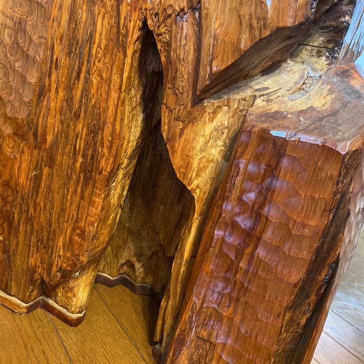 SALE！貴重❗️レア❗️屋久杉　恵比寿様　無垢材　置物