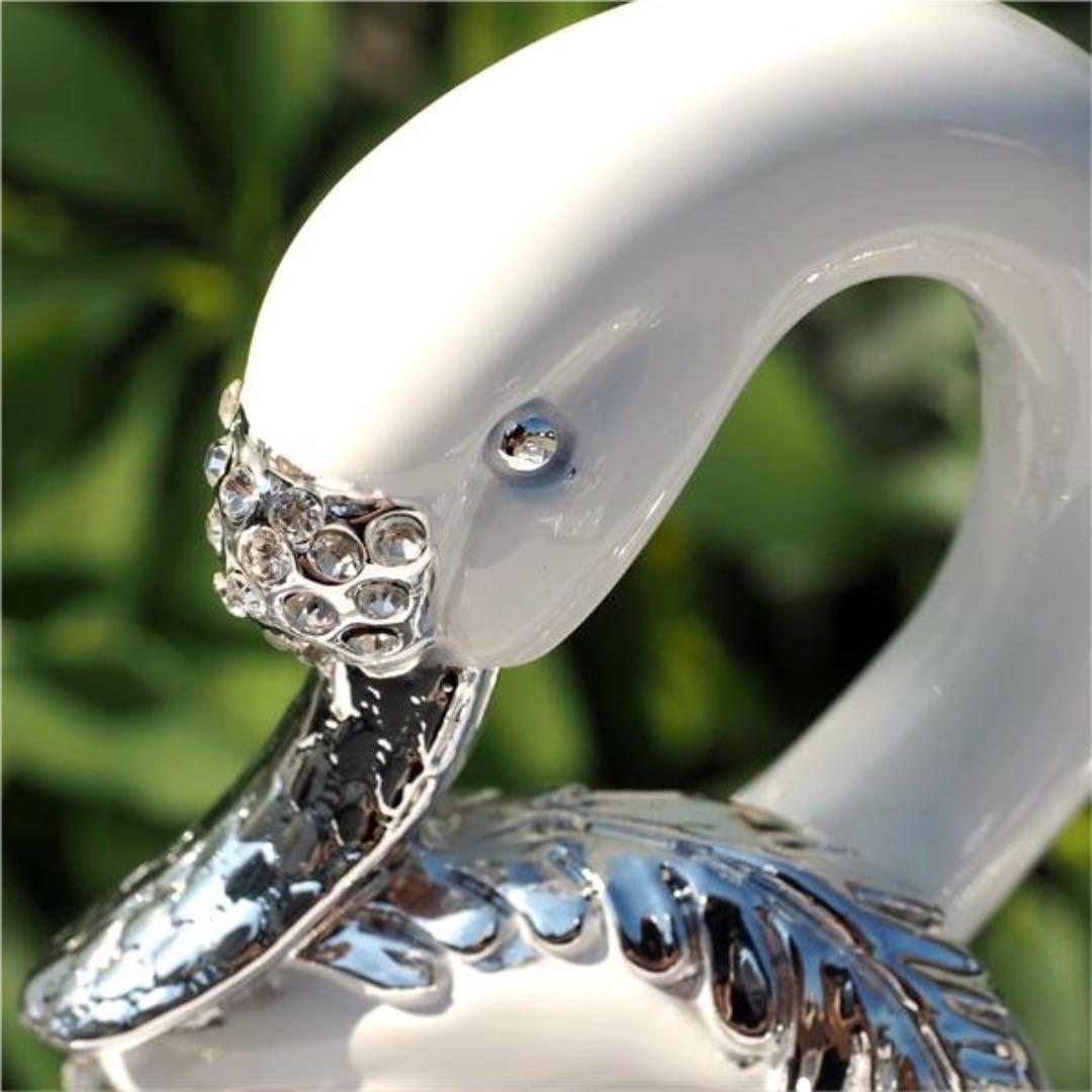 ★特選NEW★白鳥&水晶♡浄化スペシャル☆【白鳥『スワン』型ディスプレイ器】❤️