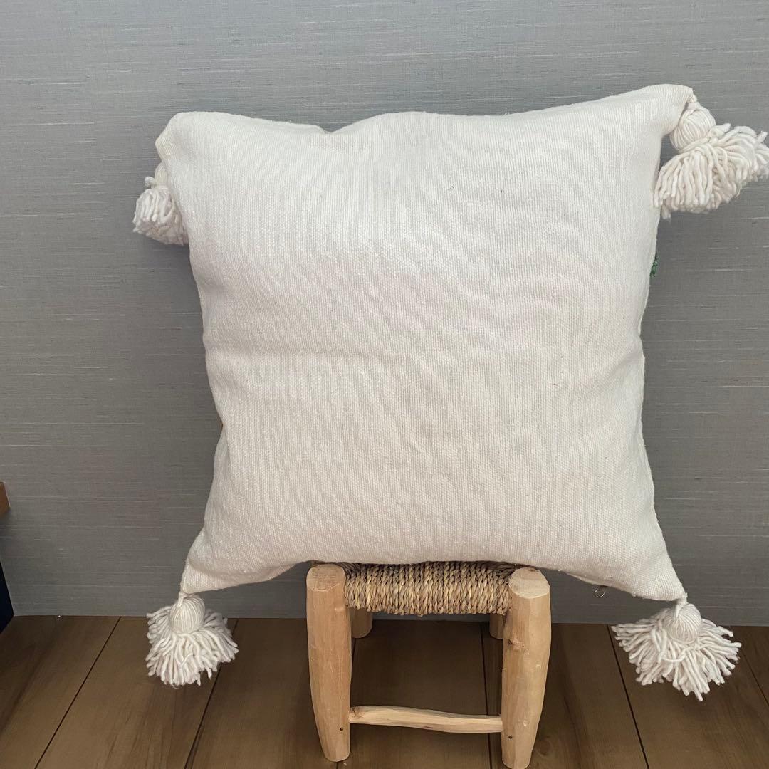 モロッコ　直輸入　2点セット　刺繍　クッションカバー