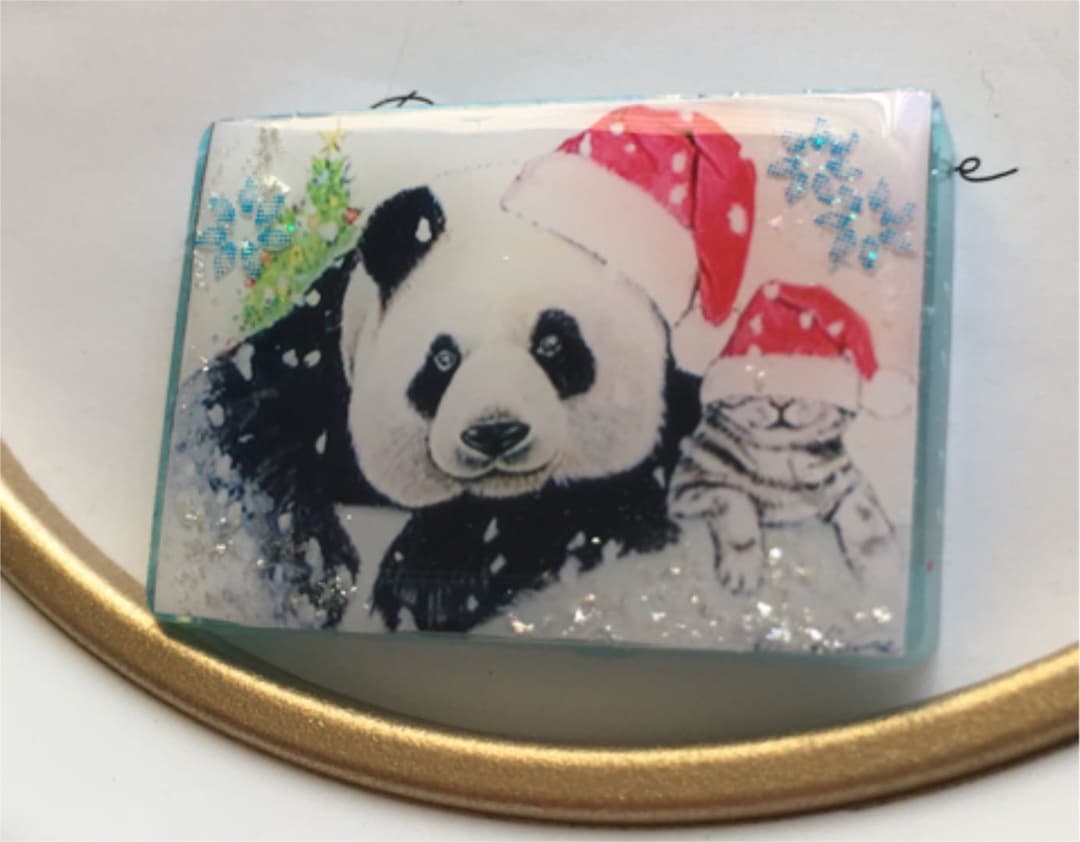 レジンヘアゴム♡クリスマスパンダと猫ちゃん・再販不可