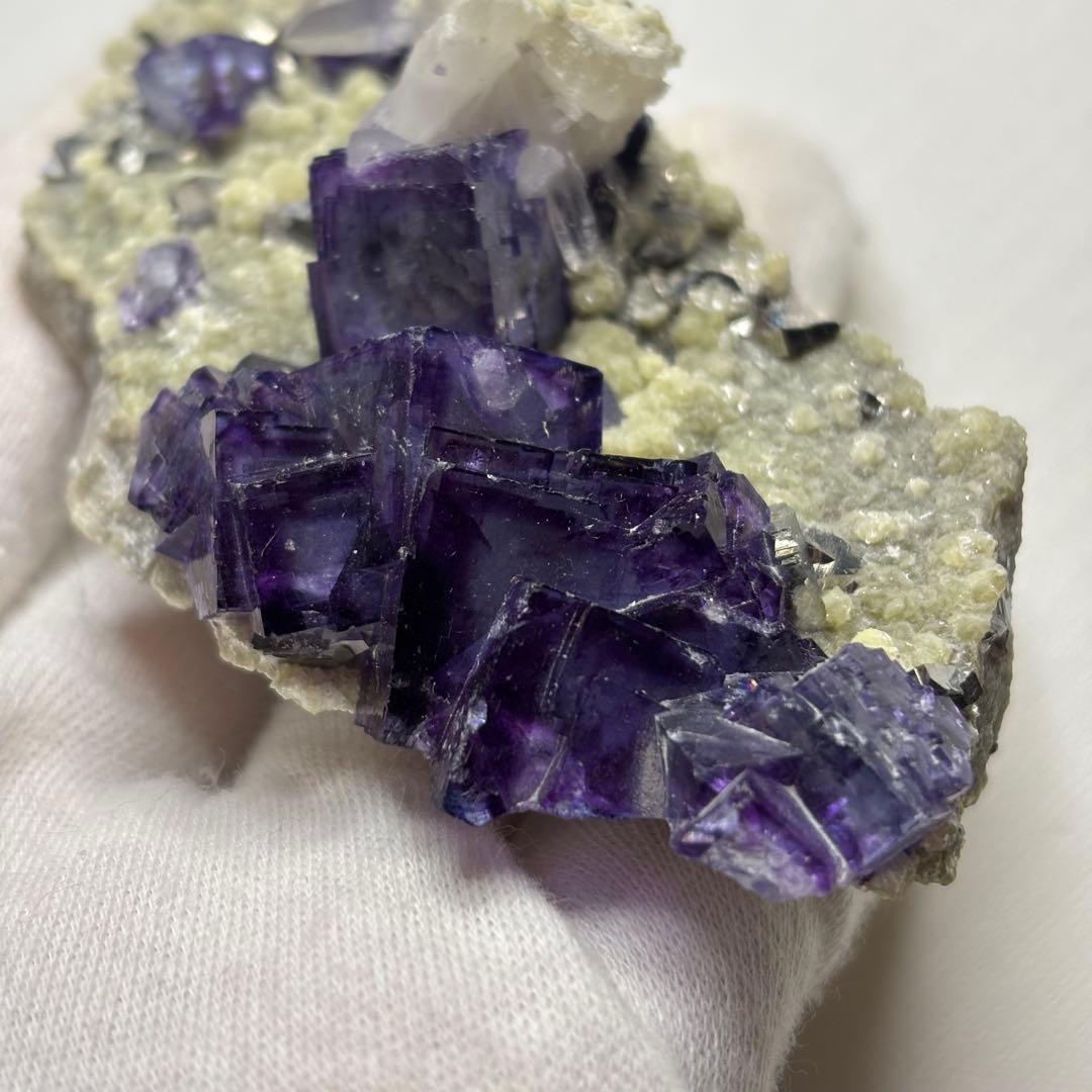 ヤオガンシャン産 フローライト クラスター 鉱物標本 セット