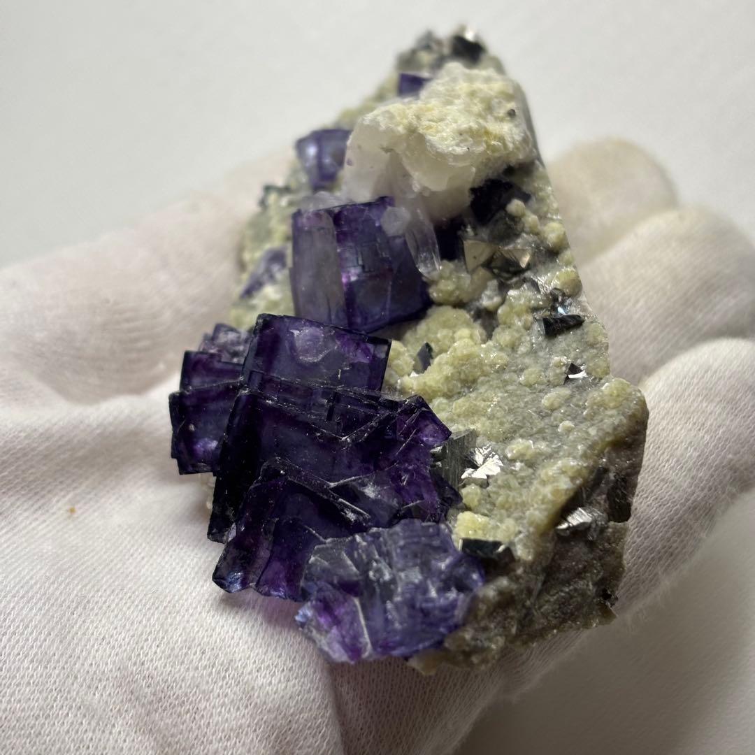 ヤオガンシャン産 フローライト クラスター 鉱物標本 セット