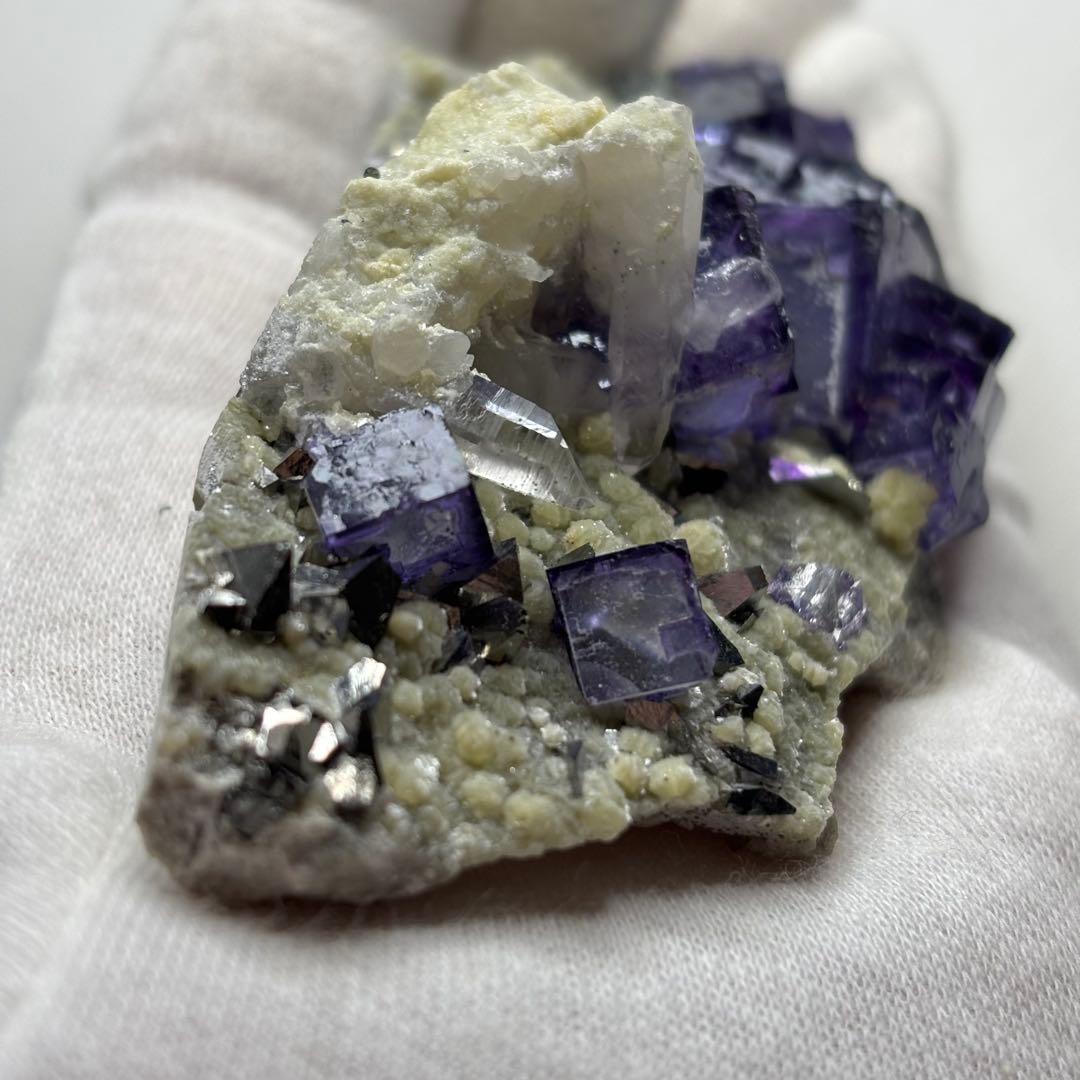 ヤオガンシャン産 フローライト クラスター 鉱物標本 セット