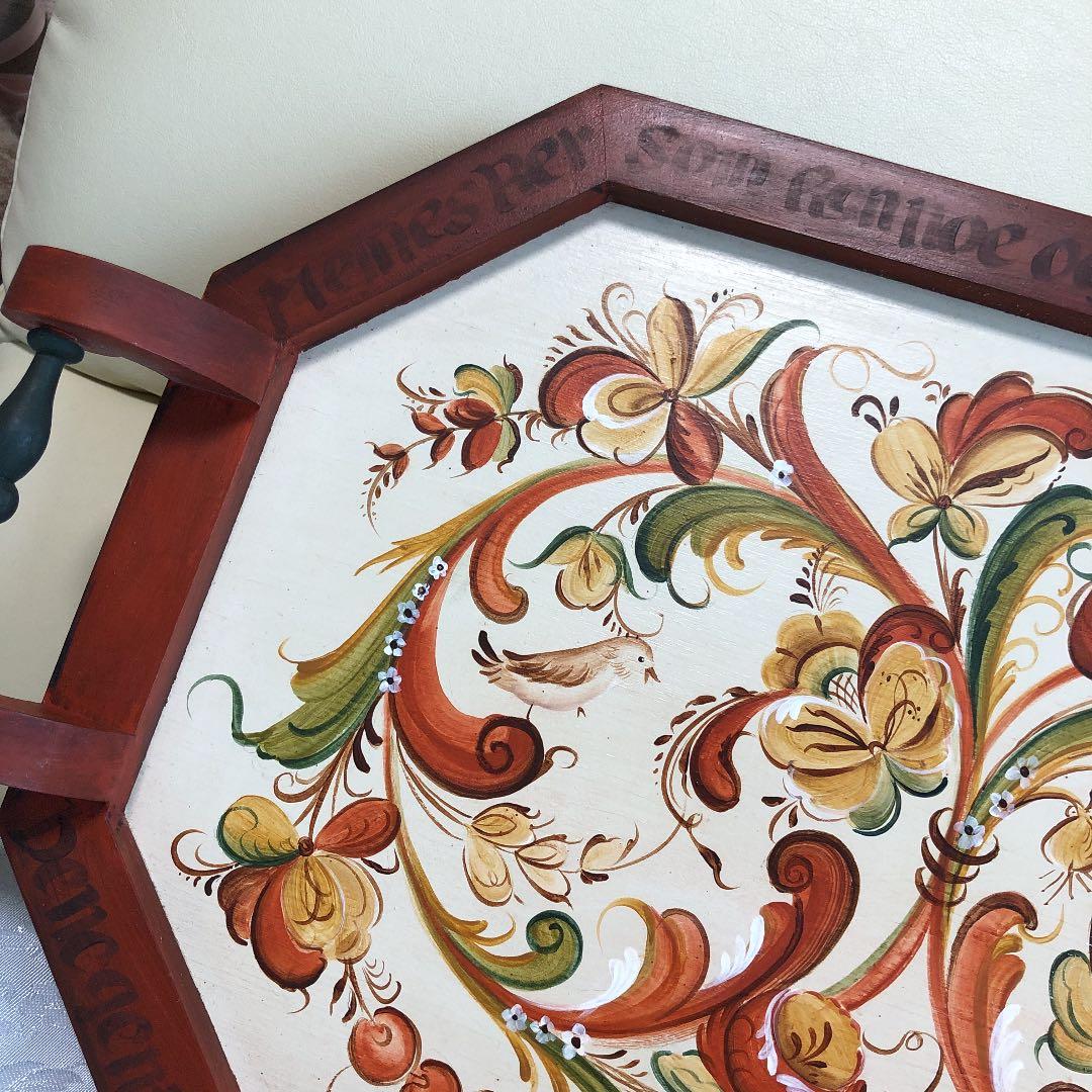 トールペイント 作品 D 】ローズマリング プレート