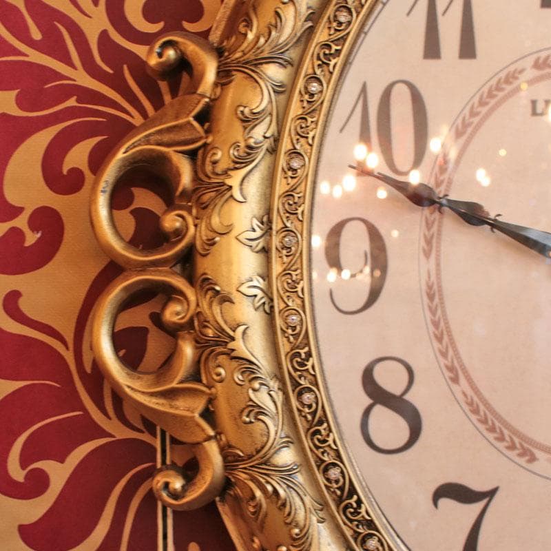 ウォールクロック ビクトリアンパレス ゴールド 掛け時計 655-106