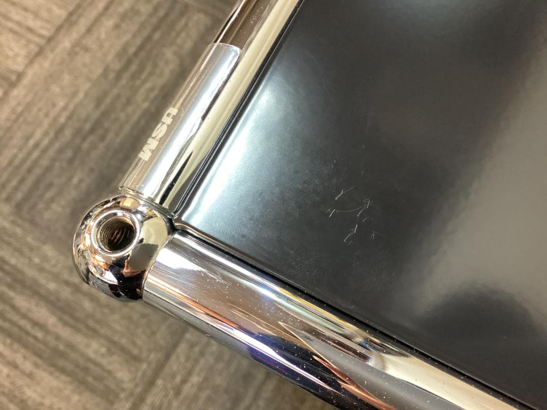 鍵付き　USMハラー ２段 オープンキャビネット シェルフ ブラック プルダウン