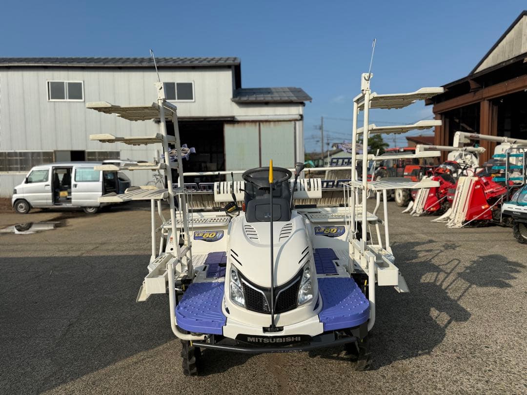 「新潟県長岡市発」三菱 田植機 LE80D 8条植 ディーゼル動作確認済み