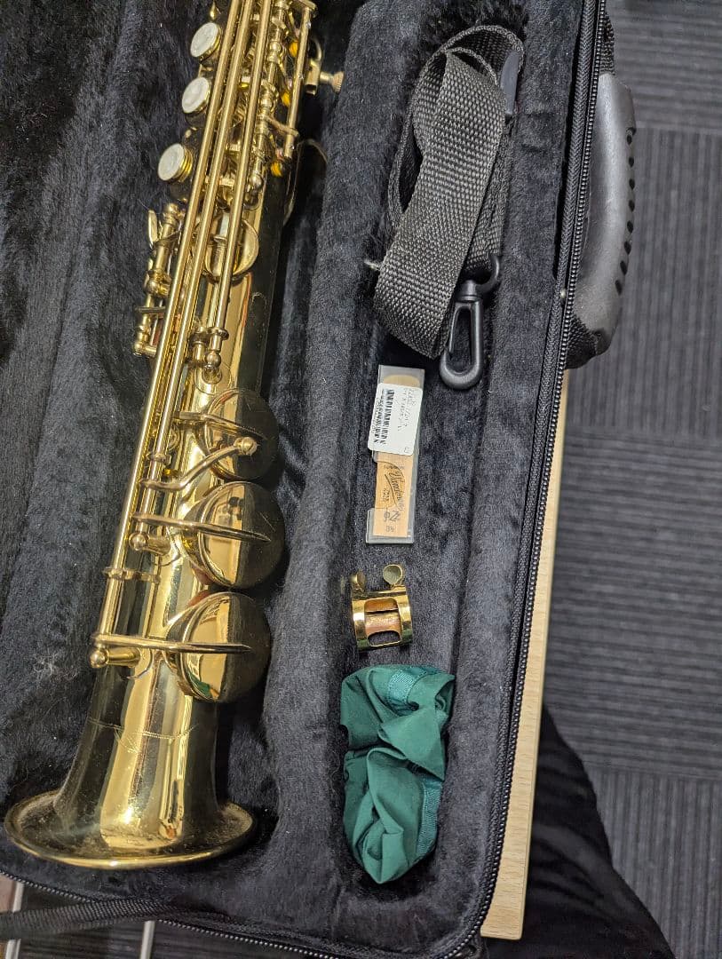 ソプラノサックス本体 パールキー付き　ジャンク品