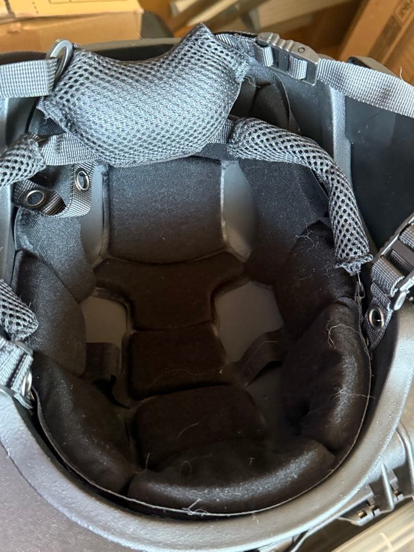 最終価格 NIJ IIIA EXFIL バリスティックヘルメット BK色 中古品