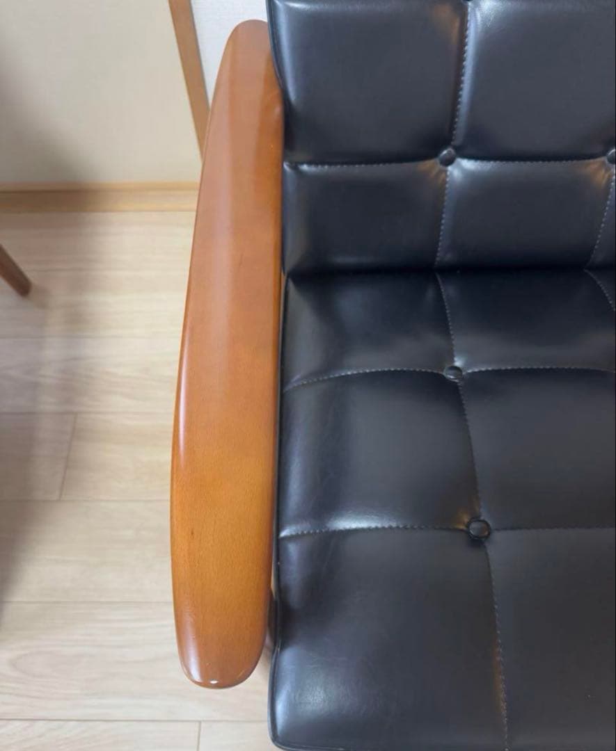 カリモク60 Kチェア　1シーター　ブラック