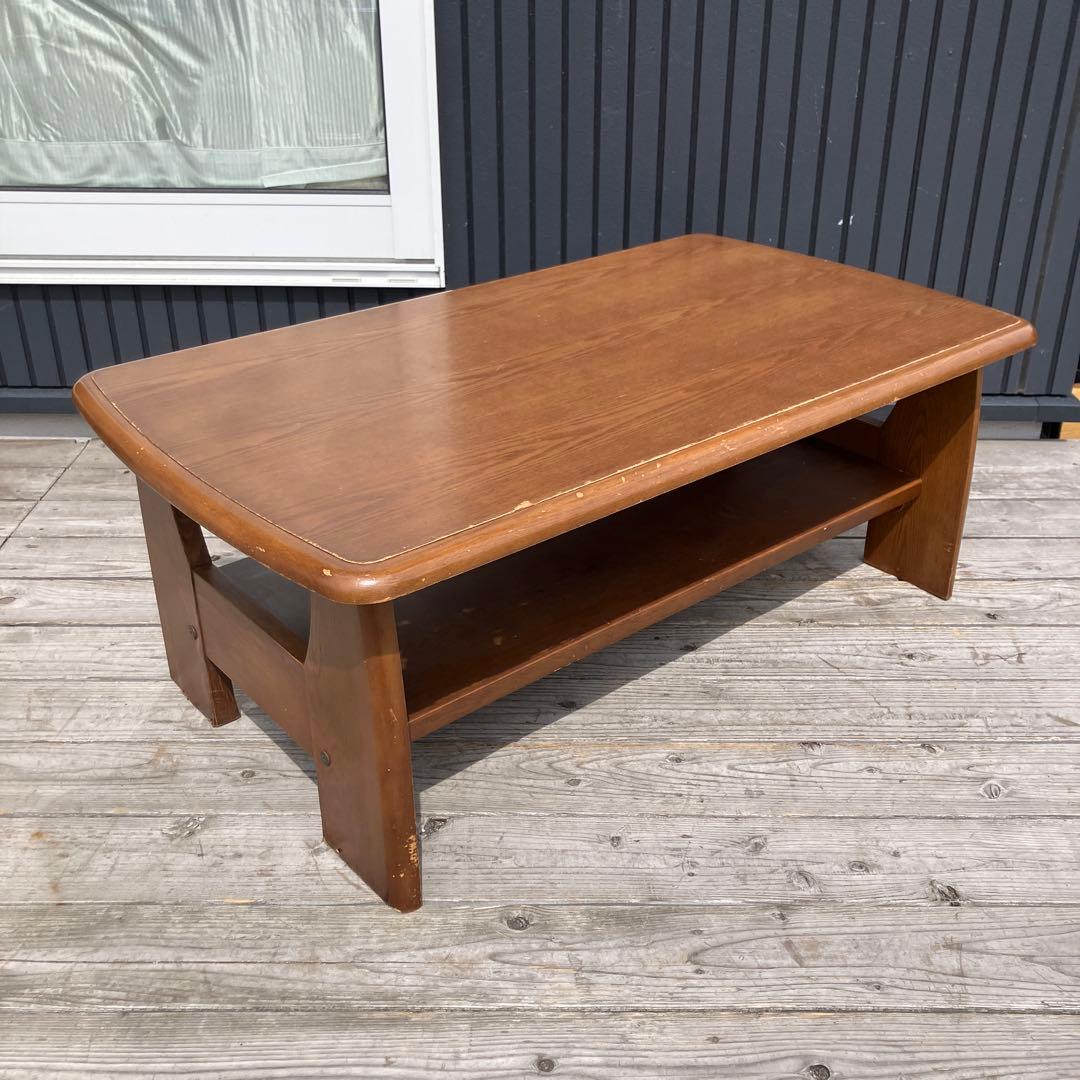 北欧レトロ 木製 センターテーブル コーヒーテーブル サイドテーブル 古家具