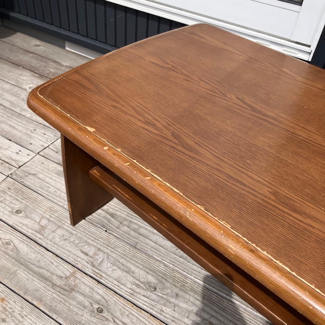 北欧レトロ 木製 センターテーブル コーヒーテーブル サイドテーブル 古家具