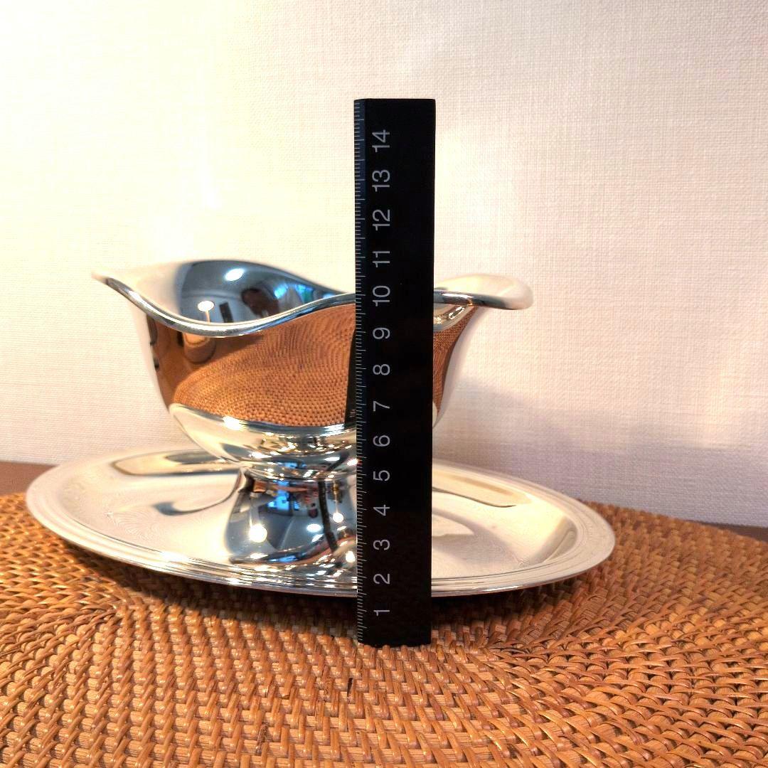 未使用　仏製　Christofle　クリストフル　シルバープレート　ソースポット