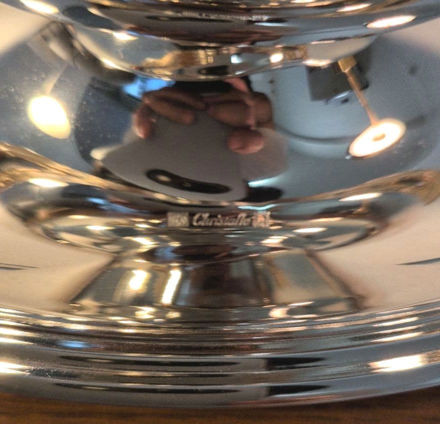 未使用　仏製　Christofle　クリストフル　シルバープレート　ソースポット