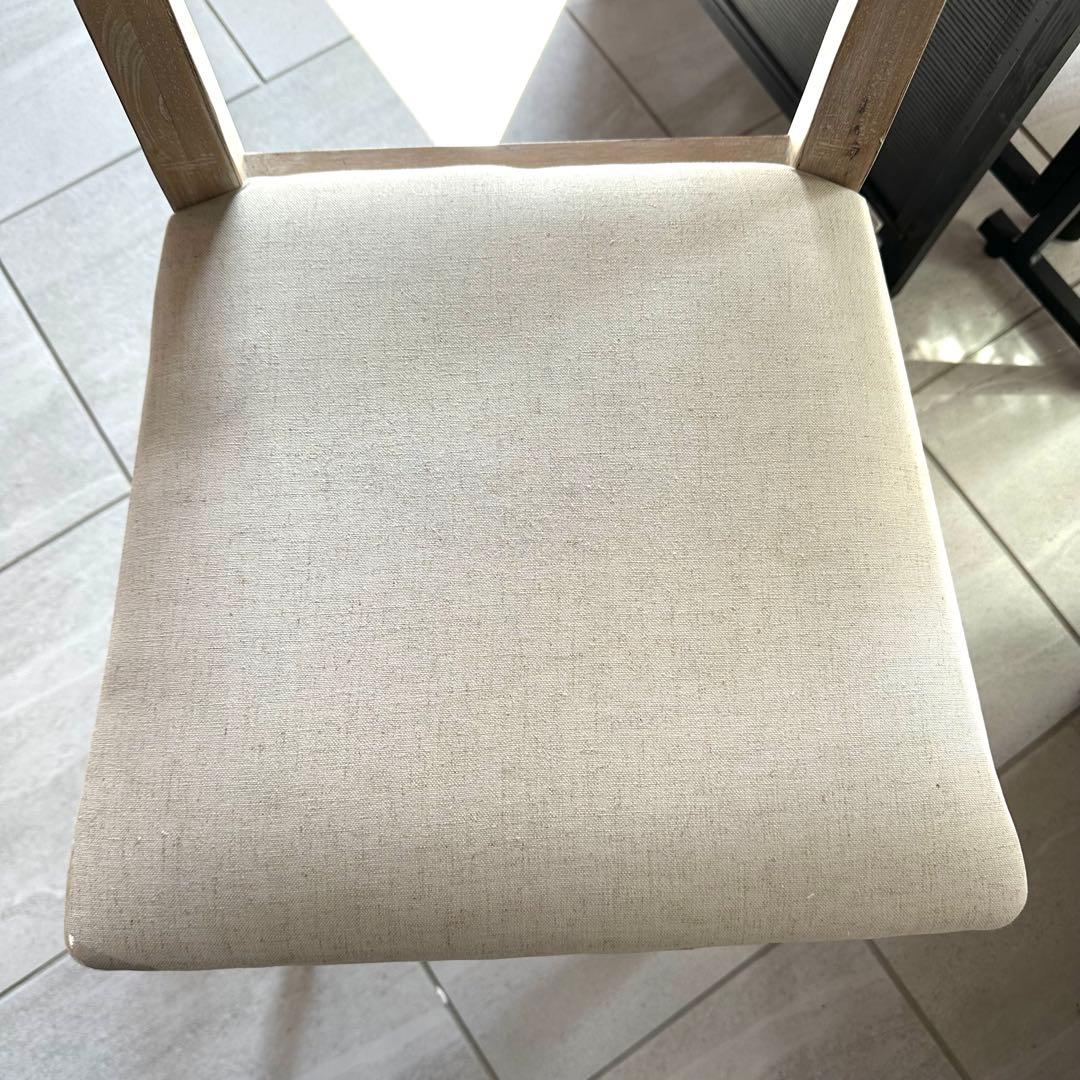 引き取り限定】シャビーシックフレンチチェアー 大人可愛い木製 1脚