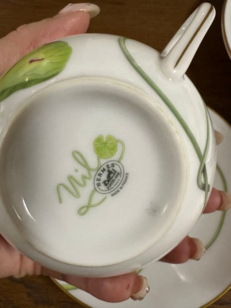 エルメス　HERMES ナイルの庭 プレートとカップ＆ソーサーのセット