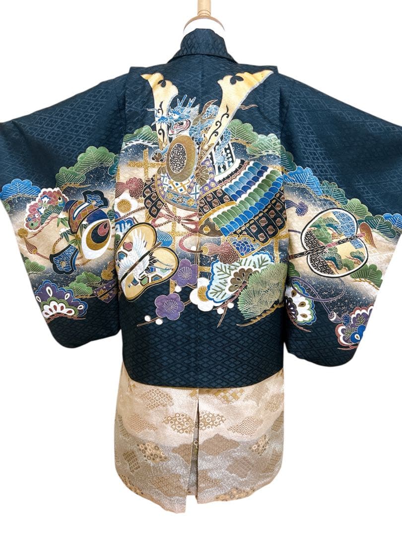 正統派♡七五三　5歳　男の子　セット　一式　黒系　兜