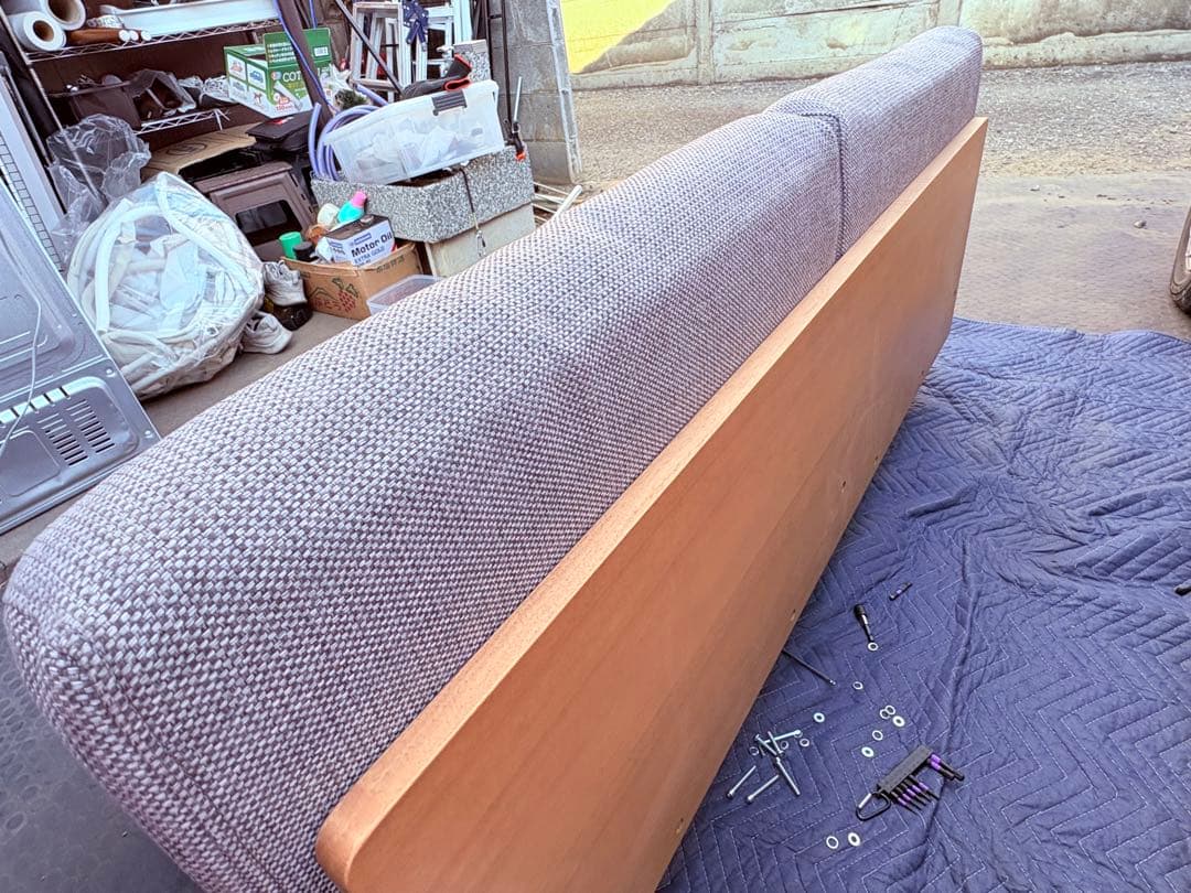 無印良品 ゆったり座れるアームレスソファ 2シーター