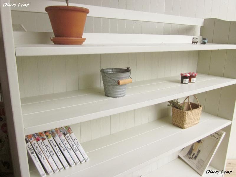 サイズ、デザインオーダー可！超ワイド4段ラック●ナチュラルホワイト●受注製作