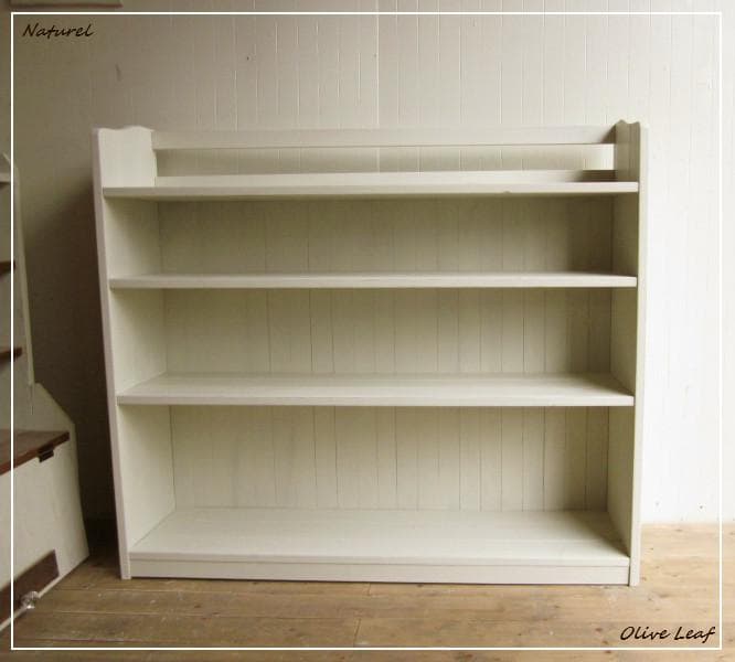 サイズ、デザインオーダー可！超ワイド4段ラック●ナチュラルホワイト●受注製作