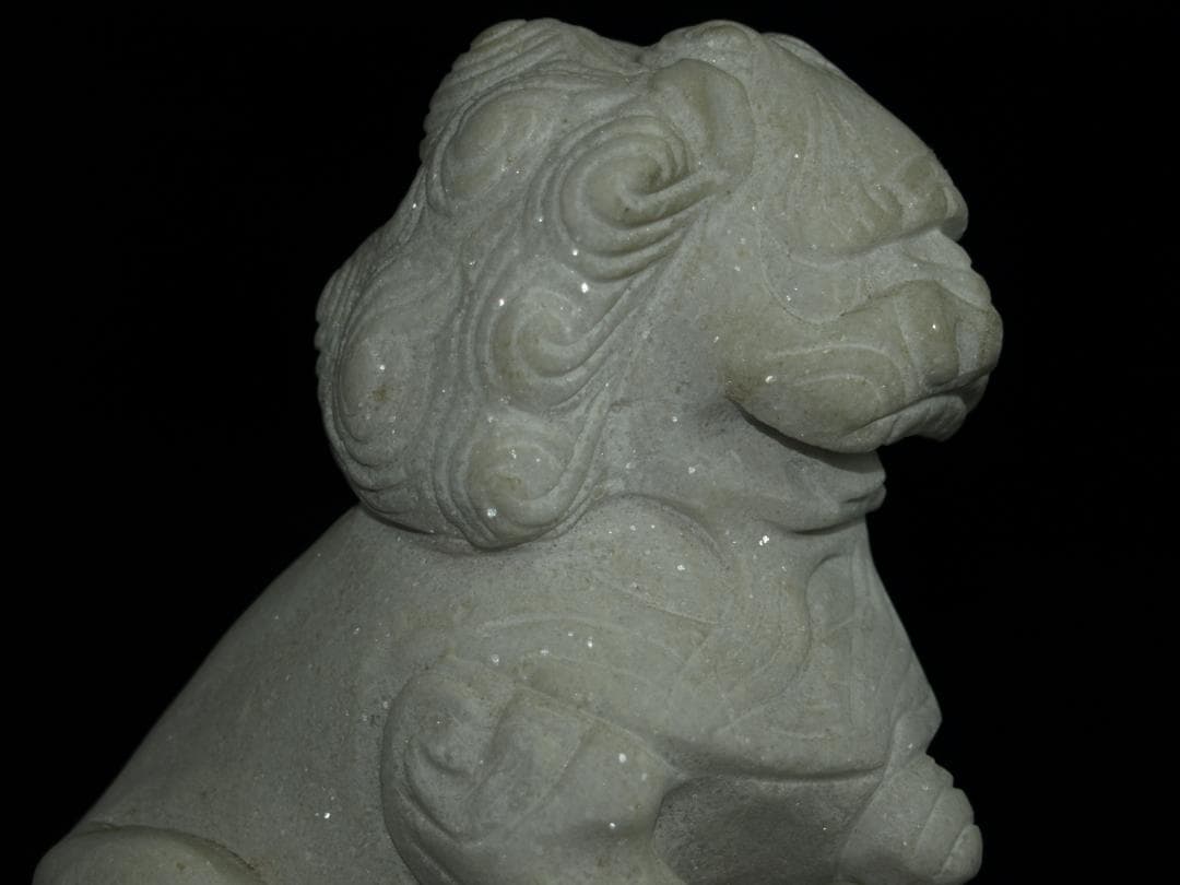 中国 国宝級　天龍山石窟仏教美術　北魏獅子像J1210A6-4