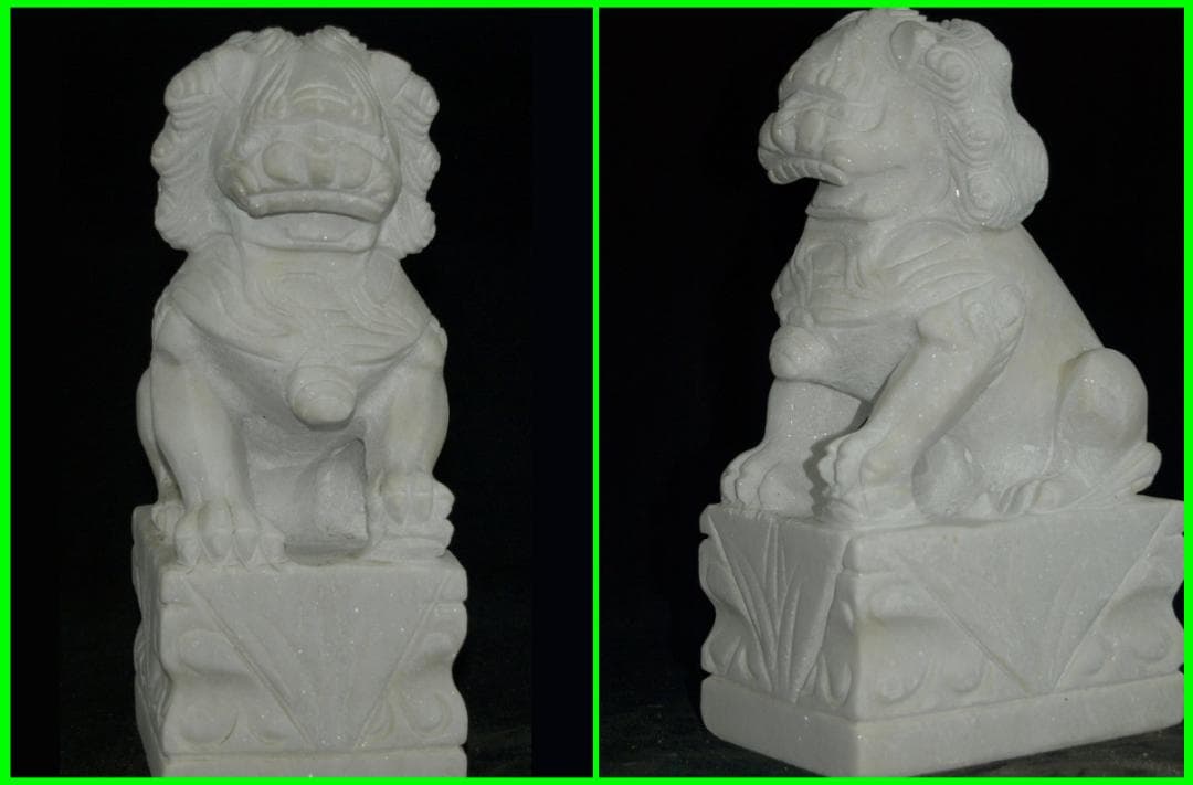 中国 国宝級　天龍山石窟仏教美術　北魏獅子像J1210A6-4