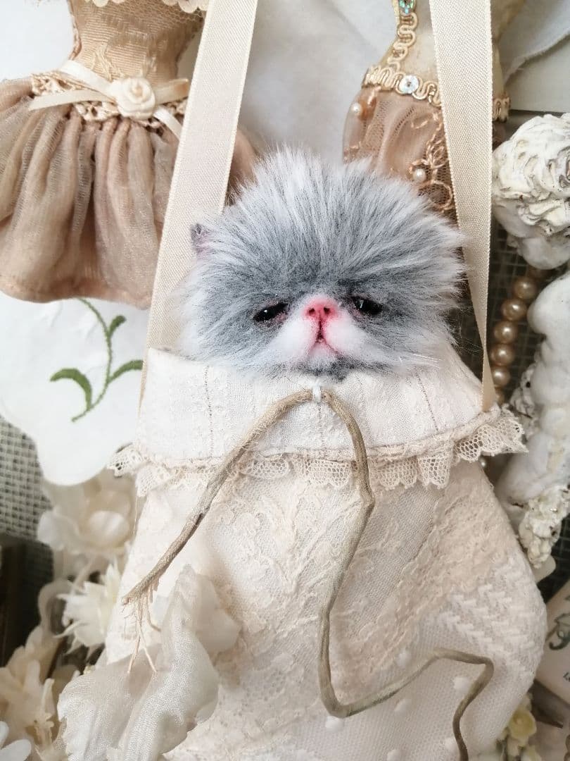 双子♡ミニミニ子猫ちゃん♡べべとミミ♡アートドール♡ぬいぐるみ♡