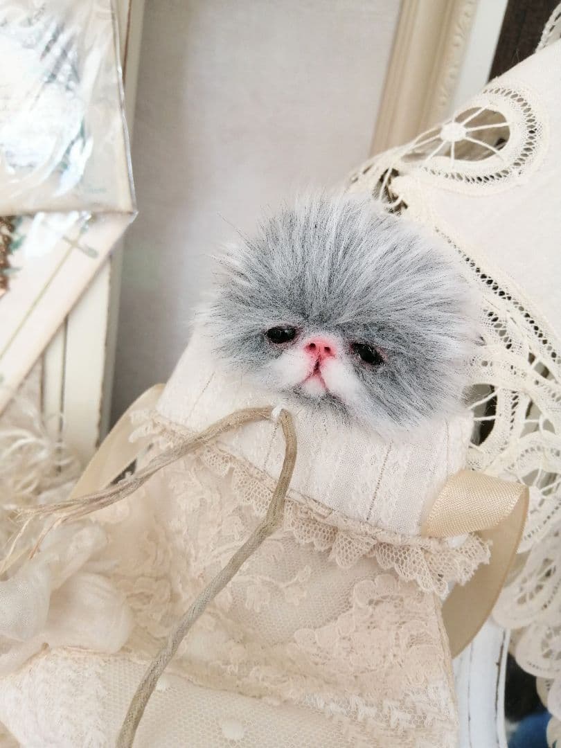 双子♡ミニミニ子猫ちゃん♡べべとミミ♡アートドール♡ぬいぐるみ♡