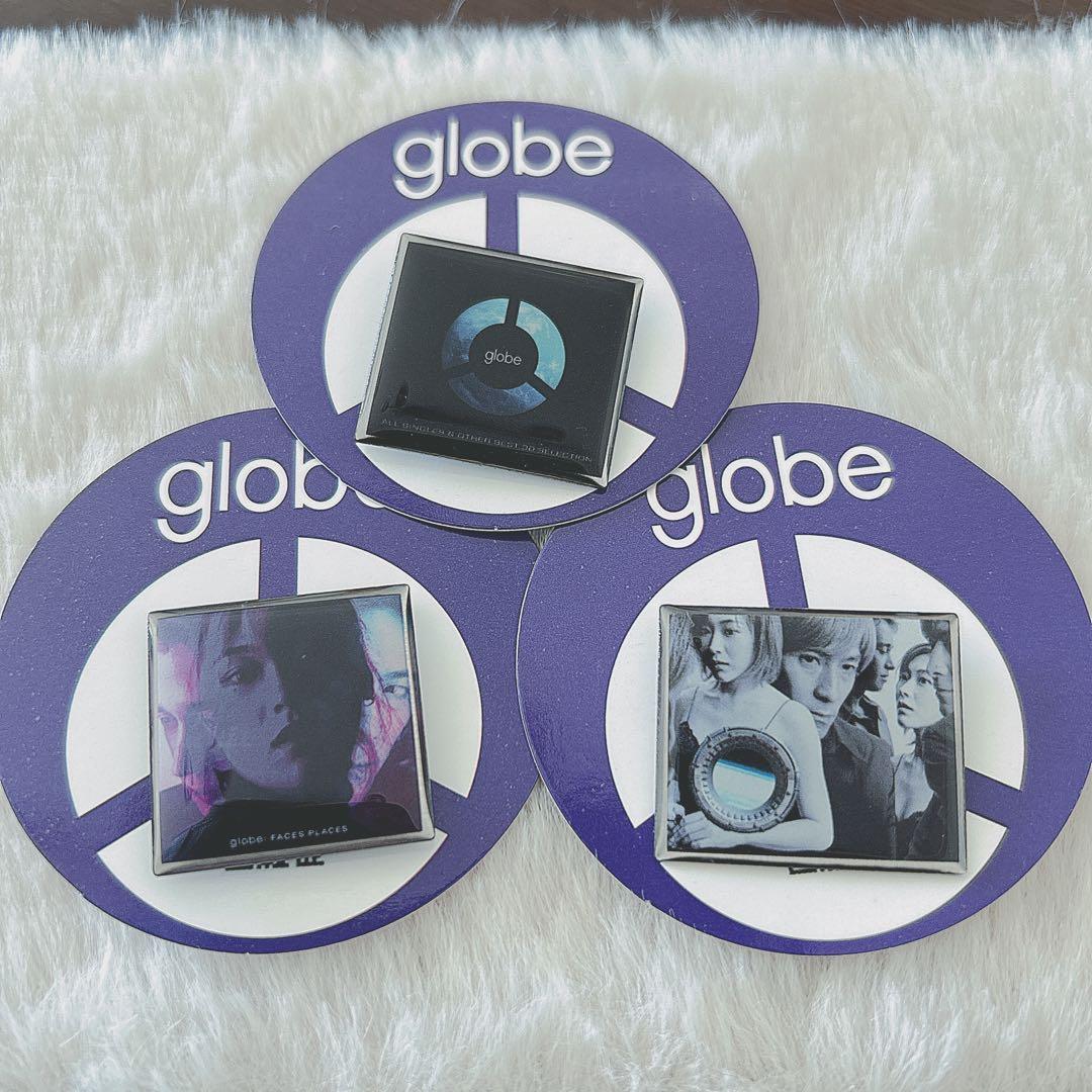 globe ピンズ カプセル アルバムコレクション 3種 ピンバッジ ガチャ
