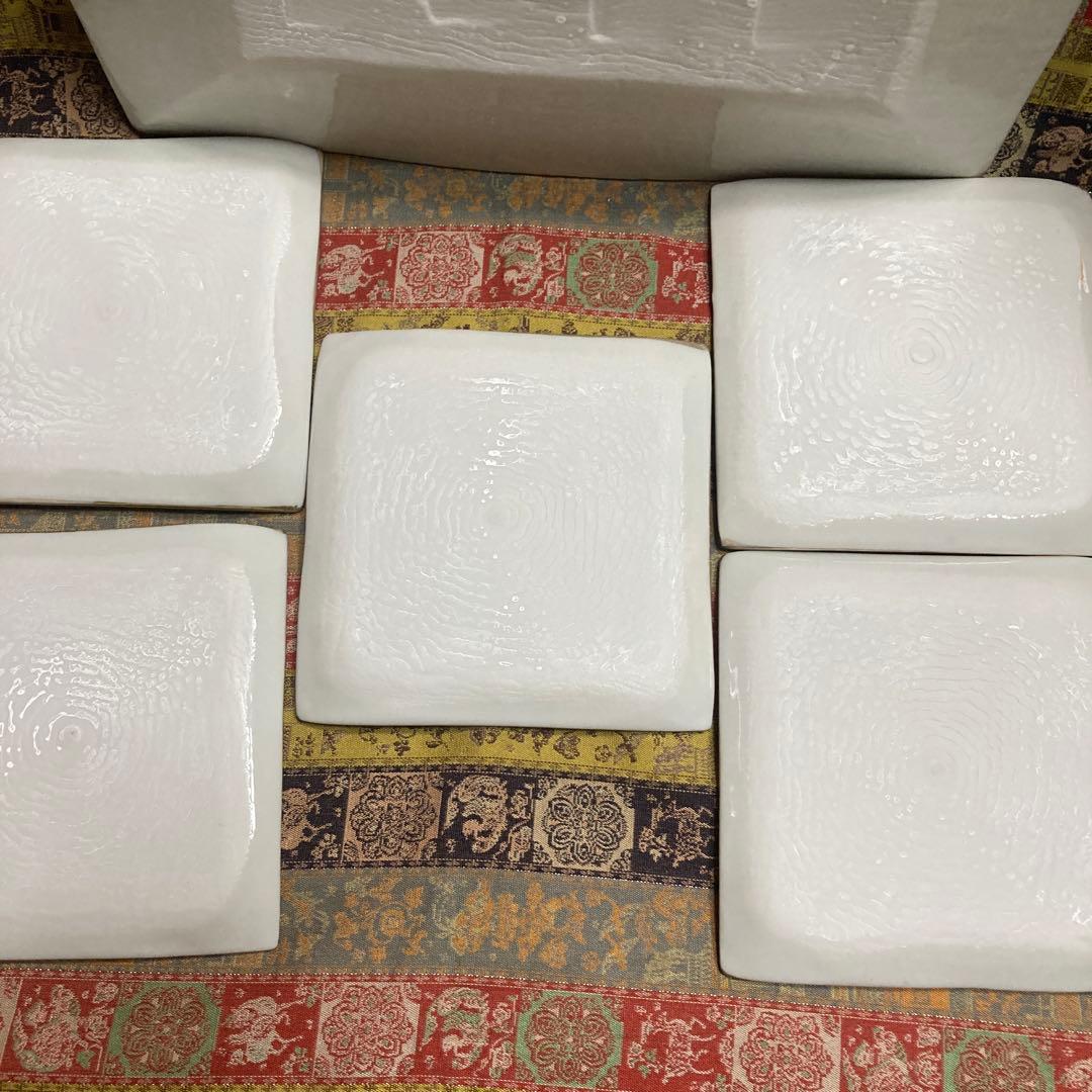 銘々皿セット　銀彩　5枚