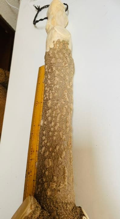 引っ越しに伴いお値下げ！国産山椒の木　すりこぎ　　直径約11.5cm 棍棒サイズ