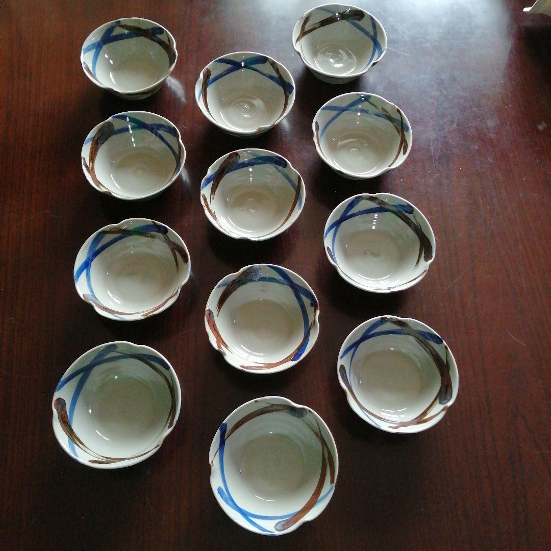 犬山焼　乾山写向付　12客　11.6cm　明治〜昭和初期