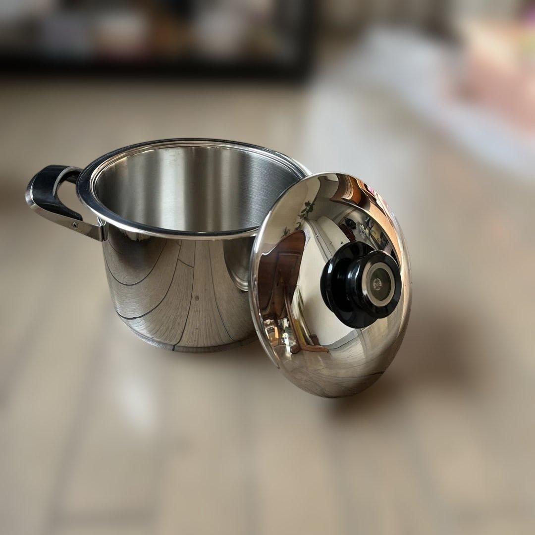 【未使用】AMC Pat reg 両手鍋両手鍋　ステンレス鍋