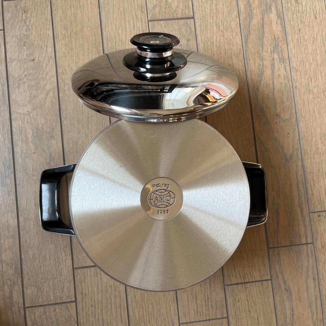 【未使用】AMC Pat reg 両手鍋両手鍋　ステンレス鍋