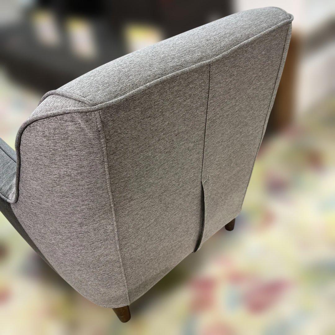 【ノーチェ】一人掛けソファ◆グレー◇程度良好◆