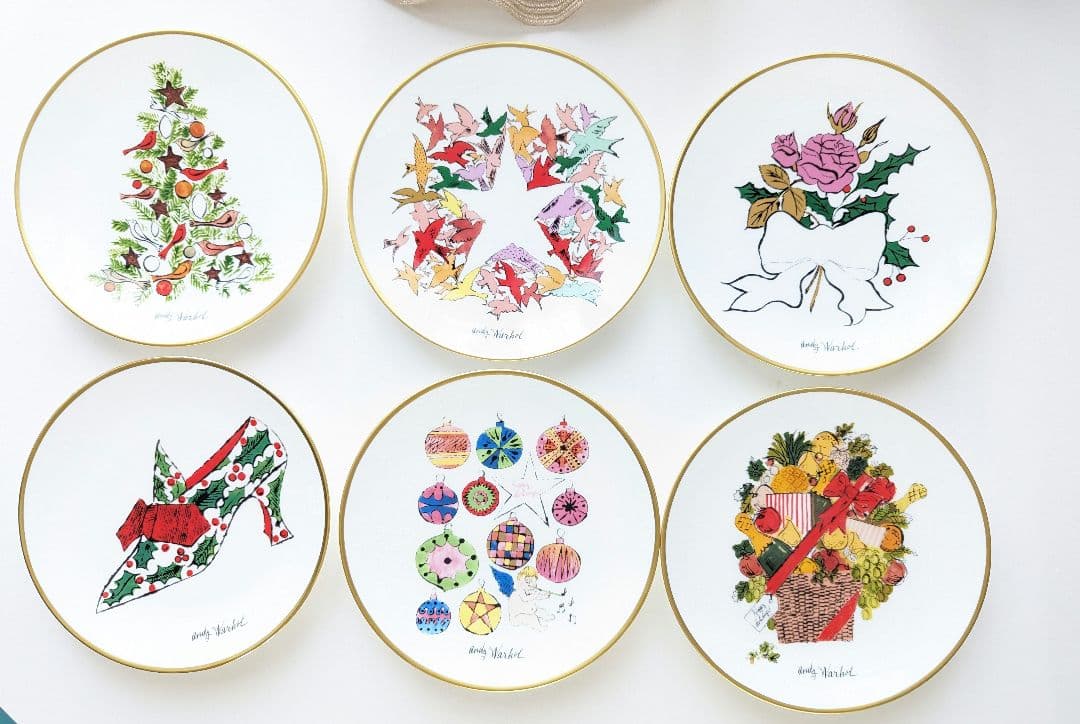 ティファニー プレート アンディ・ウォーホル クリスマス