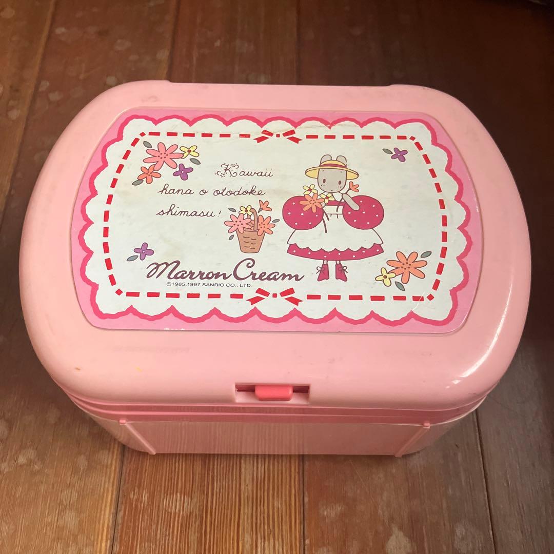 マロンクリーム 小物入れ メイクボックス ドレッサー サンリオ レトロ