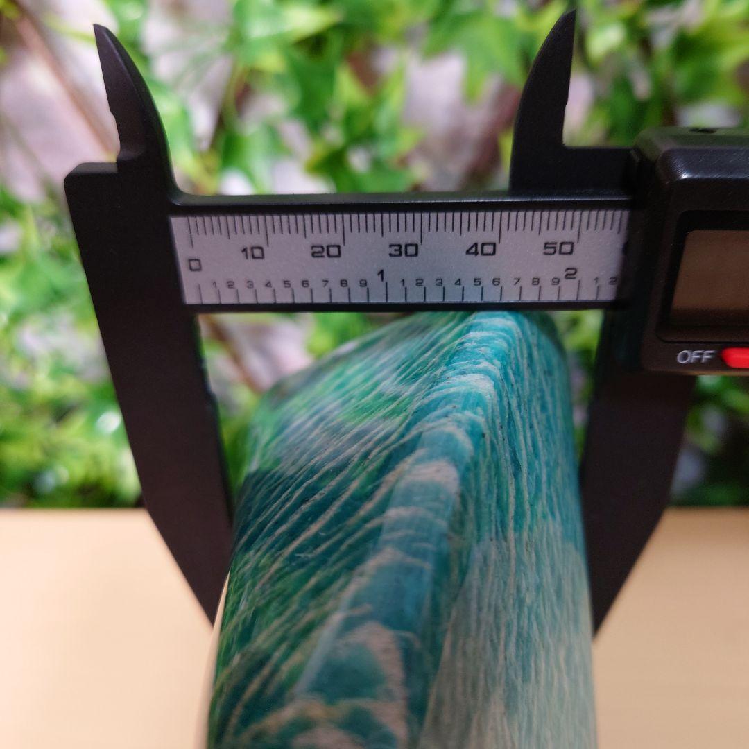 【希望が叶う石♡】アマゾナイト原石1.76kg 台座付き