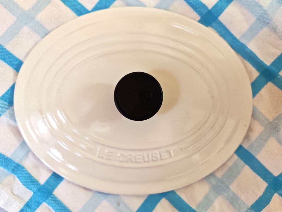 ル・クルーゼ　オバール　ホワイト　25cm