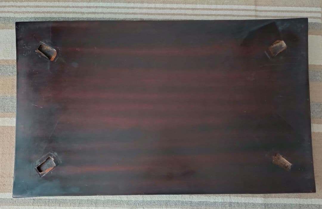 一枚板　座卓　光沢　高級感　コーティング　ローテーブル　木製