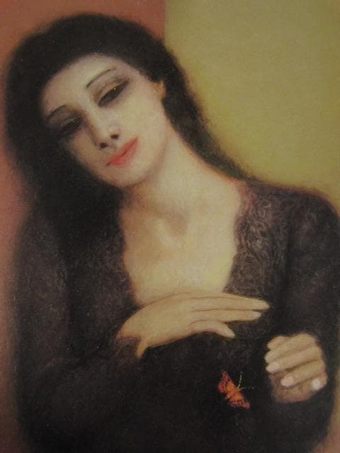 岩織治、【凪る】、希少な額装用画集より、新品額装付、状態良好