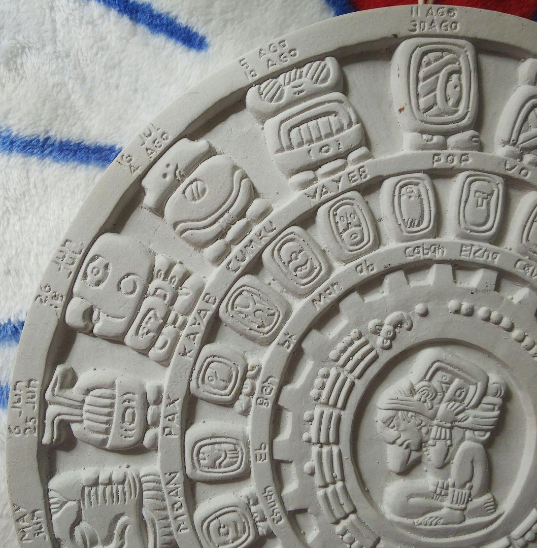 マヤ暦、アステカ、カレンダー、壁掛け、民芸品、彫刻