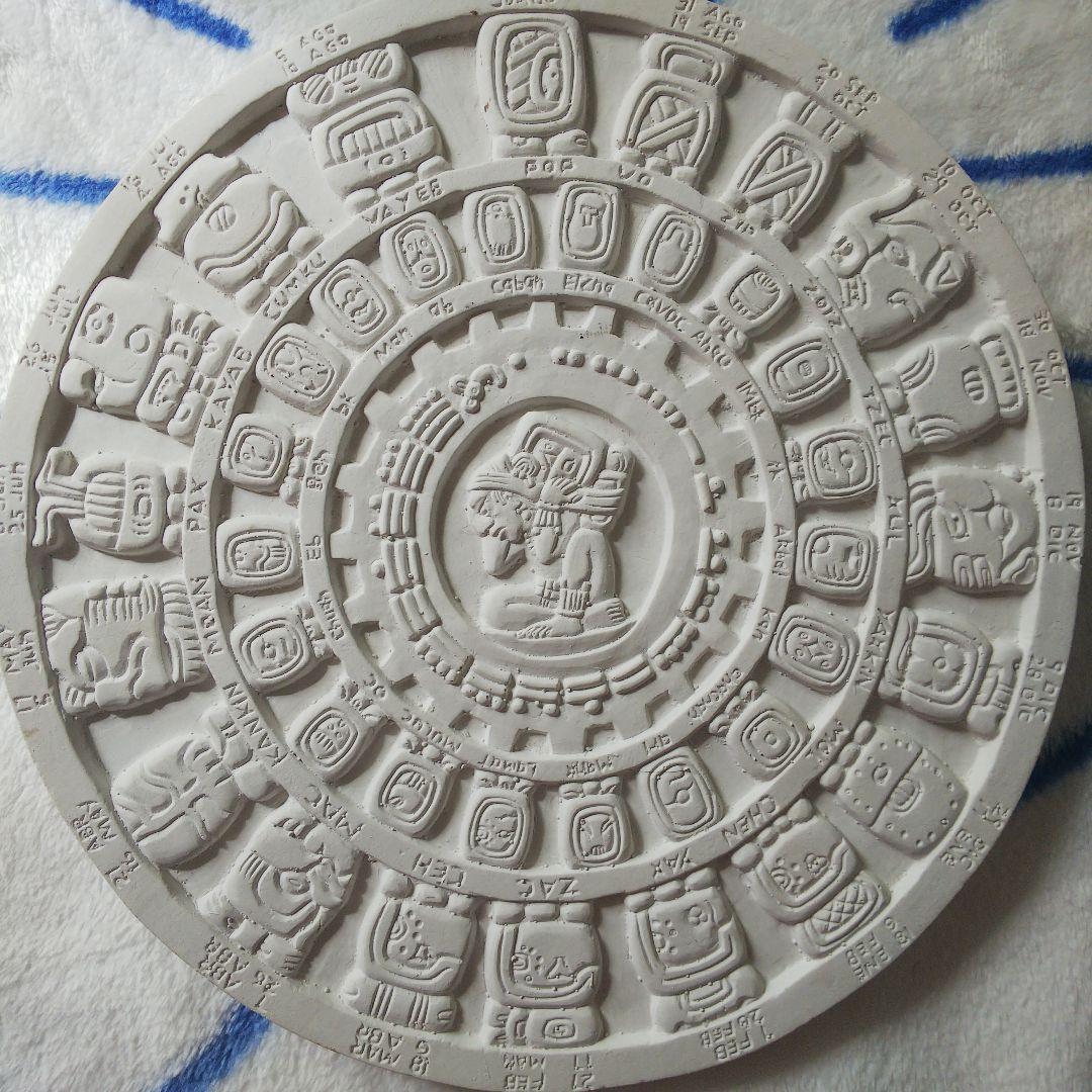 マヤ暦、アステカ、カレンダー、壁掛け、民芸品、彫刻