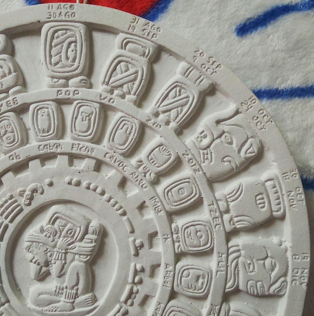 マヤ暦、アステカ、カレンダー、壁掛け、民芸品、彫刻