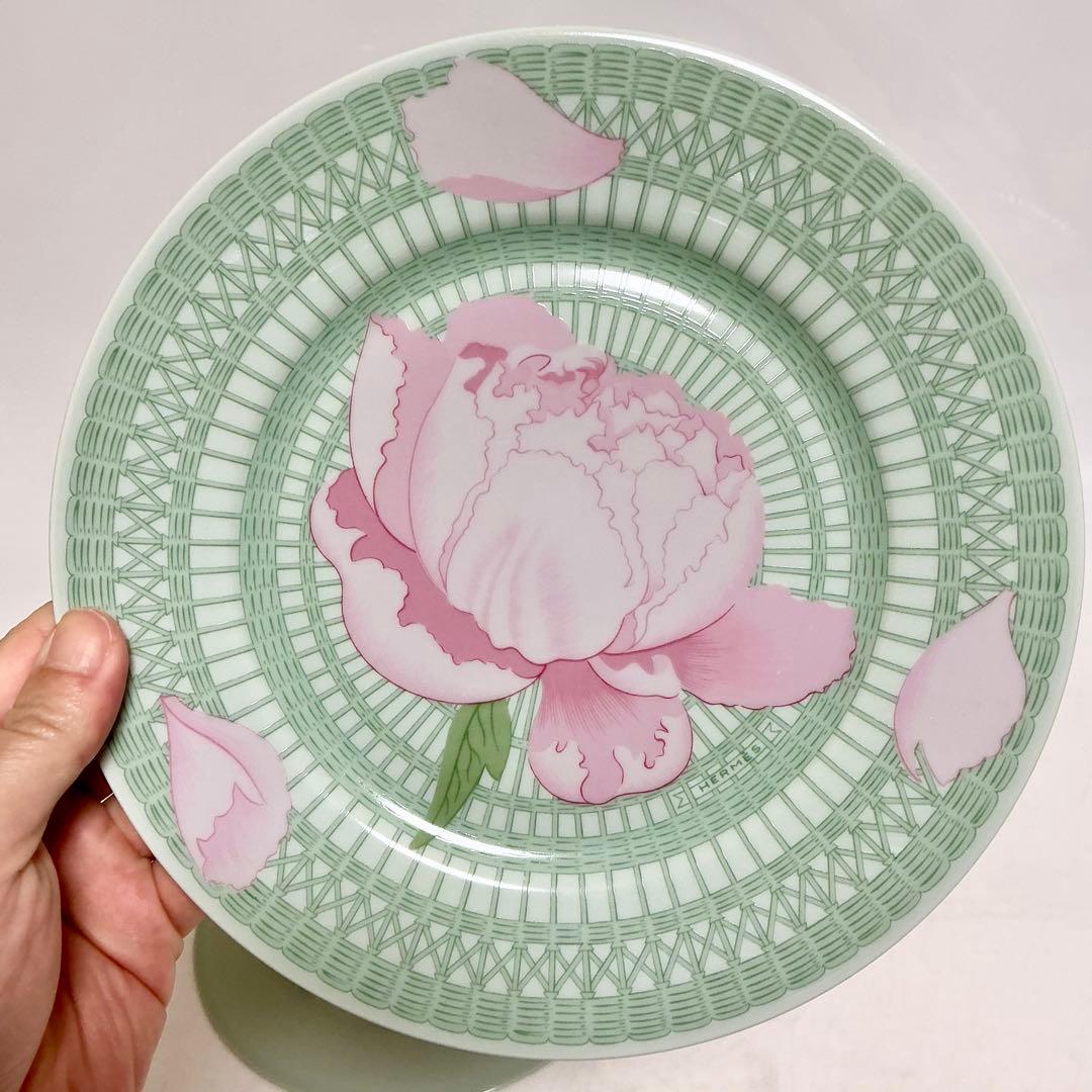 HERMES ピヴォワンヌ　Pivoines Roses ピオニー花柄皿 セット